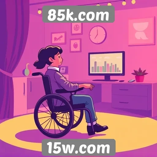 Acessibilidade e interface do usuário no 85k.com